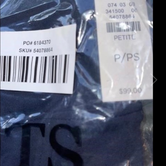 Talbots high waisted navy leggings - Picture 3 of 3